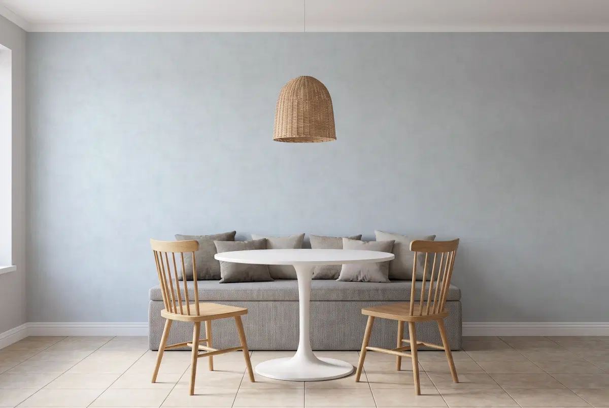 Шпалери Texdecor Stone блакитний кашемио STNE80839240 в інтер'єрі