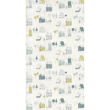 Texdecor Happy dreams домики сине-зелений HPDM82847128