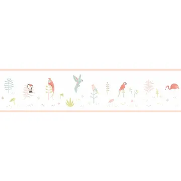 Texdecor Happy dreams кант птички розовіе HPDM82873235