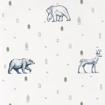 Texdecor Our Planet Север бело-зелений OUP101987403