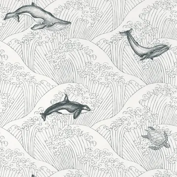 Texdecor Our Planet киты бело-чорний OUP102019902
