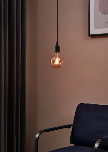 EGLO Лампа напівпровідникова 4W E27 G125 LED 1700K бурштин 1шт - аналог 11694