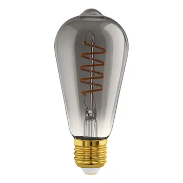 EGLO Лампа напівпровідникова LED 4W E27 ST64 2000К димчаста 1шт