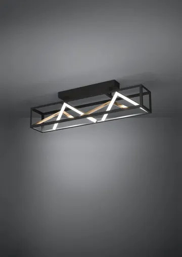 Eglo Світильник стельовий/1 45W LED чорний/золото "Пенела"