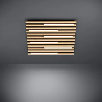 EGLO Світильник стельовий/6 8,5W LED 575х575мм дерево/чорний "Марейра"