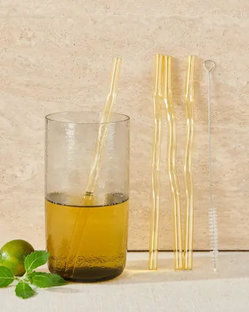 EGLO Трубочка скляна жовтий 4шт "Калліса"