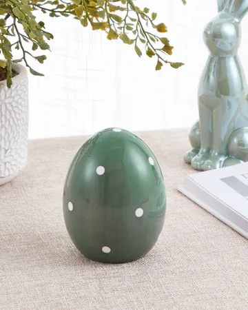 EGLO Декоративна фігурка Великоднє яйце В-95 зелений/крапки "Сендаян"