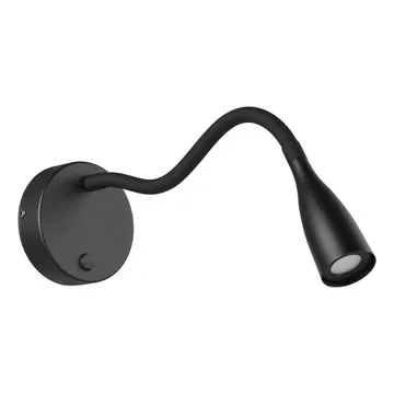 EGLO Бра/1 3,8W LED чорний з USB входом "Олівандіно"