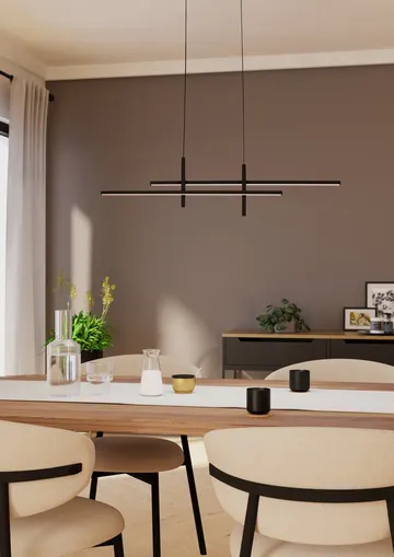 EGLO Світильник підвіс/1 20W LED чорний "Трепіліано"