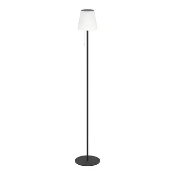 EGLO Торшер вуличний/1 2,3W LED солярний з вимикачем чорний/білий "Скордіано-Л"
