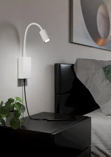 Eglo Бра/1 3,5W LED білий з USB входом "Тазолі"