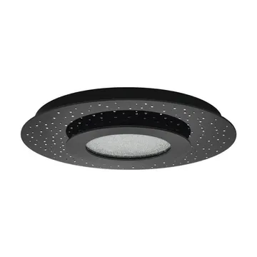 EGLO Світильник стельовий/1 24W LED чорний/кришталь "Азуррека"