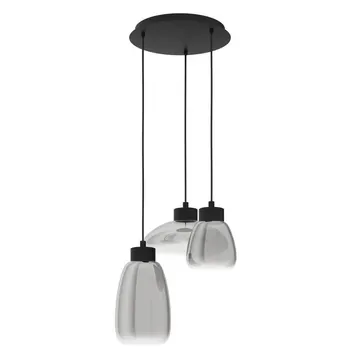 Eglo Світильник підвіс/3 6W LED чорний/прозор. "Сарнарра"