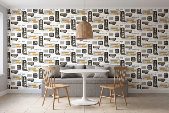 Parato Hashtag 11033 в інтер'єрі