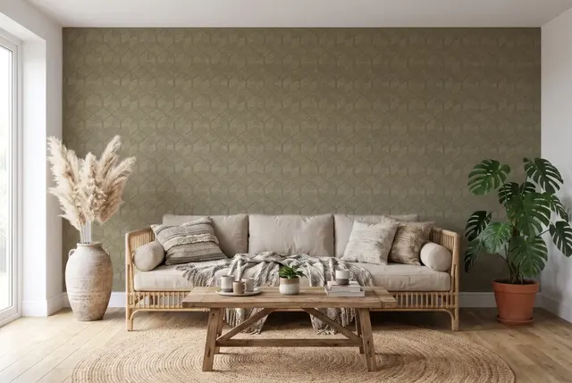 A.S. Création My Home призма коричневий 38690-4 в інтер'єрі
