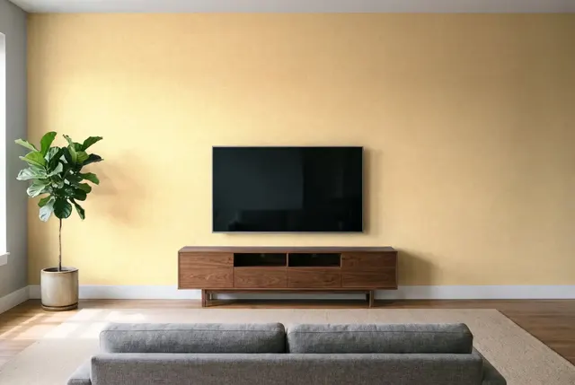 Texdecor Beton2 бетон жовтий BTO101481515 в інтер'єрі