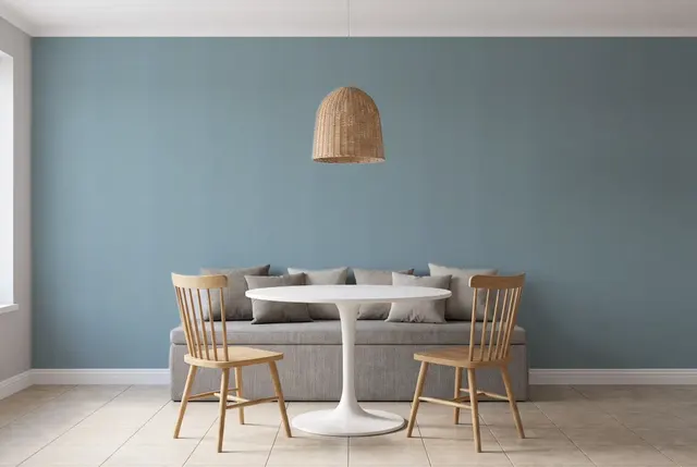 Texdecor LINEN2 синьо-сірий джинс LNI103226230 в інтер'єрі