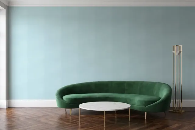 Texdecor Mystery рогожка блакитний MYY100607111 в інтер'єрі
