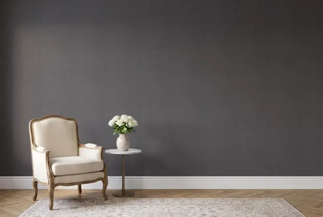 Texdecor NATTE рогожка чорний NAE101569640 в інтер'єрі