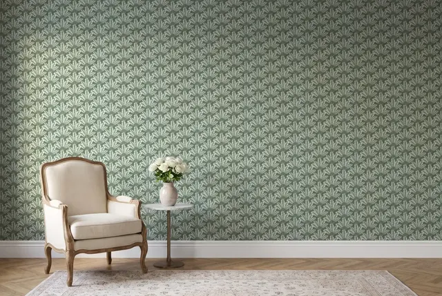 Texdecor Our Planet пальмы зелений OUP101947408 в інтер'єрі