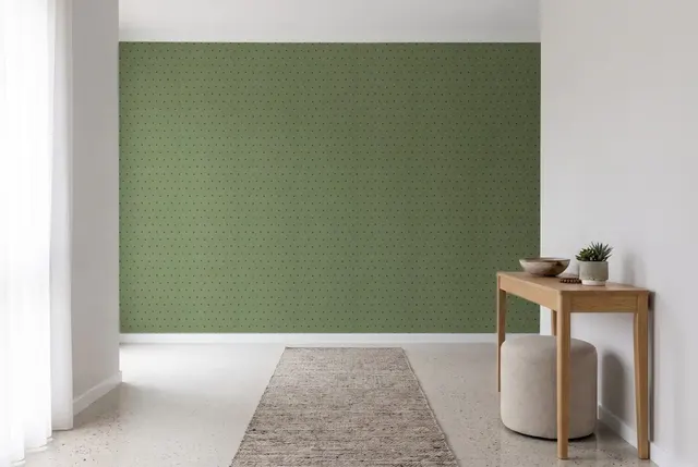 Texdecor Our Planet ромбики зелений OUP101997400 в інтер'єрі