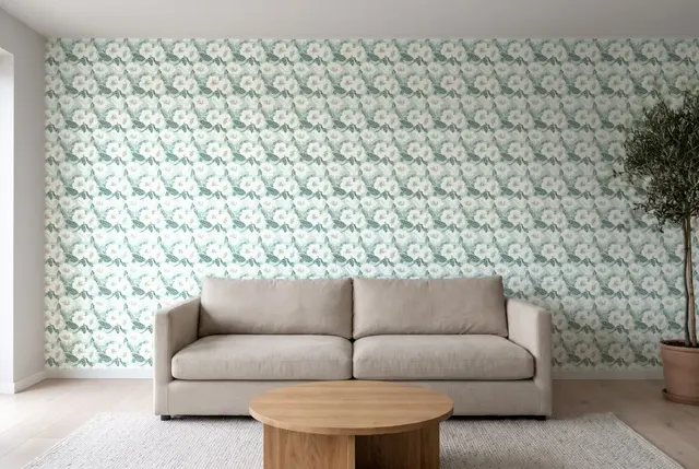 Texdecor PtB вьюнок мята PTB101797070 в інтер'єрі