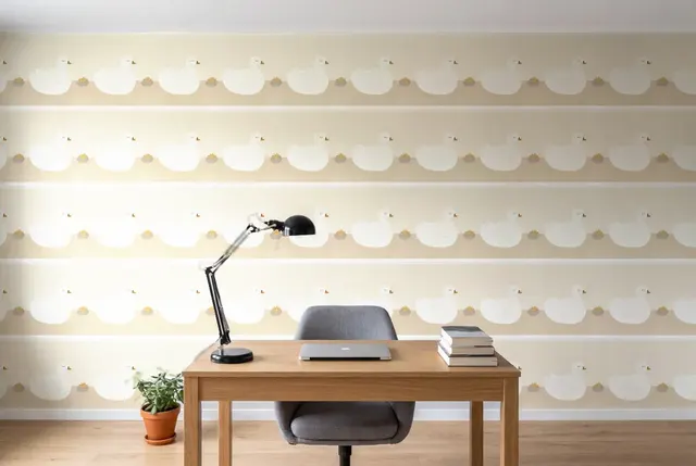 Texdecor Rose & Nino кант уточки бежевий RONI85511825 в інтер'єрі