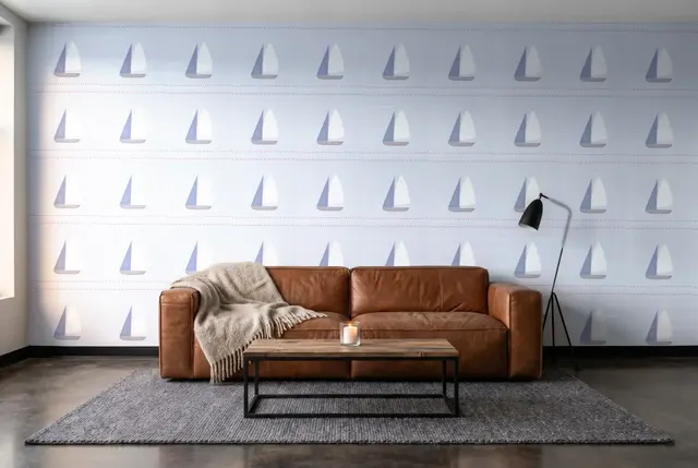 Texdecor Rose & Nino кант кораблики блакитний RONI85676489 в інтер'єрі