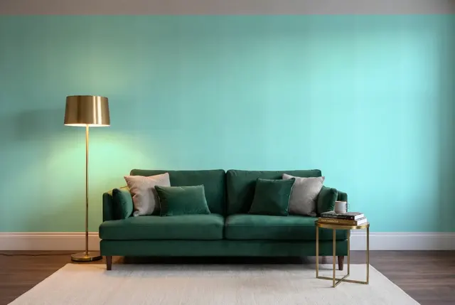 Texdecor SWING фон світло-бирюз SNG68526509 в інтер'єрі