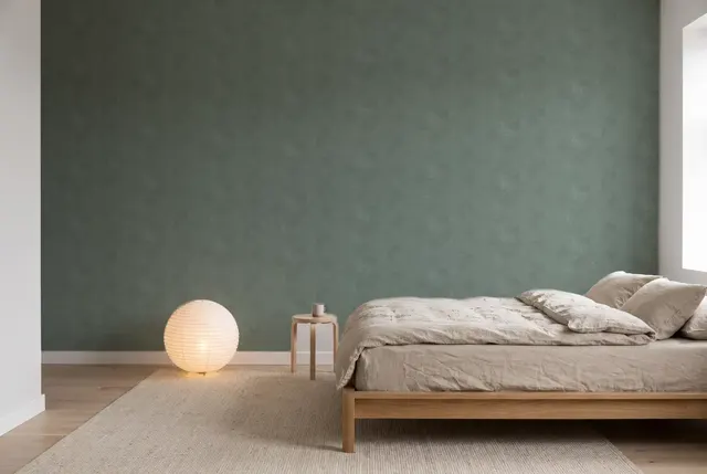 Texdecor Stone серо-зелений STNE80837337 в інтер'єрі