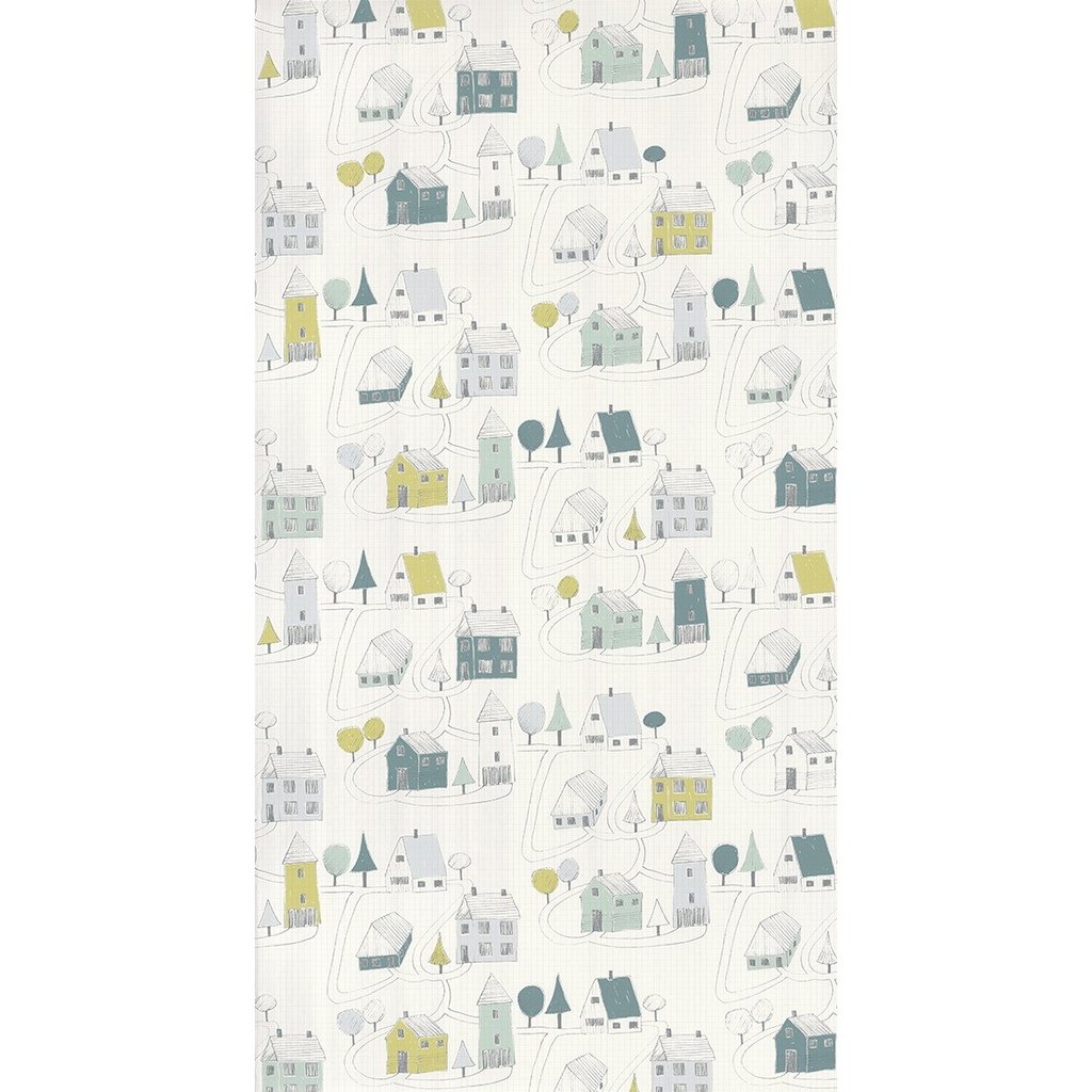 Texdecor Happy dreams домики сине-зелений HPDM82847128