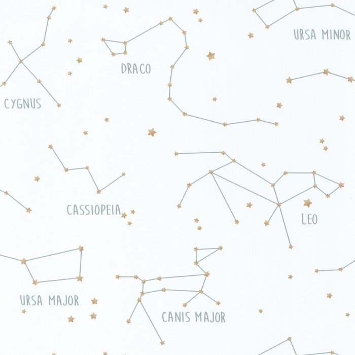 Шпалери Texdecor Our Planet созвездие бело-блакитний OUP101917125
