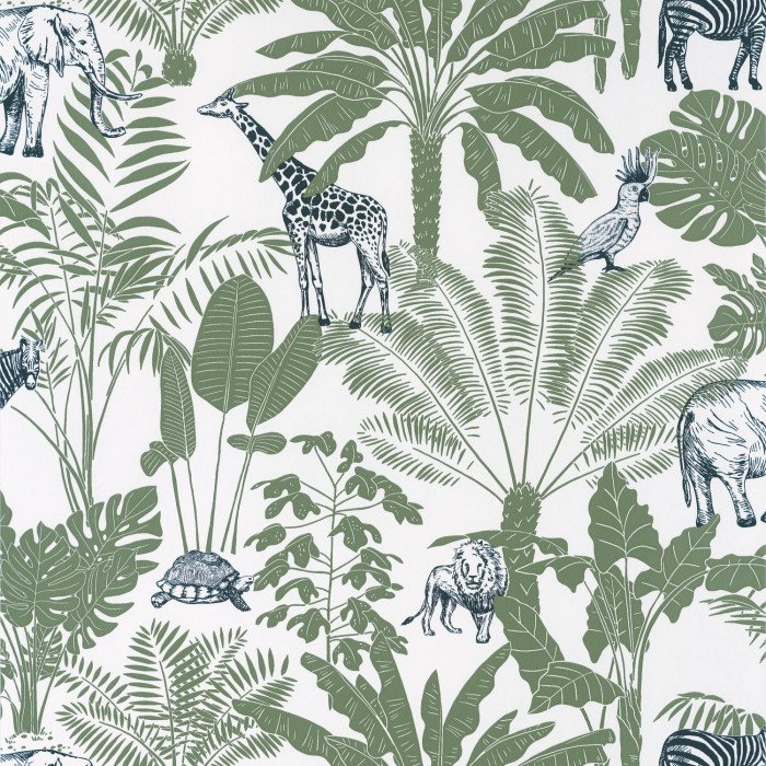 Texdecor Our Planet джунглі сине-зелений OUP101957403