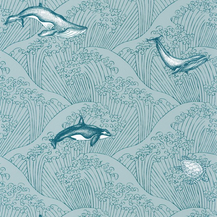 Texdecor Our Planet киты блакитний OUP102017138