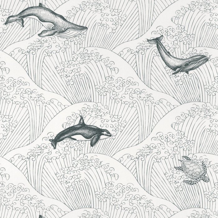 Texdecor Our Planet киты бело-чорний OUP102019902