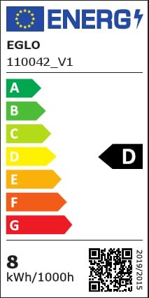 Eglo Лампа напівпровідникова LED 9W E27 G95 2700K 1шт - аналог 11767