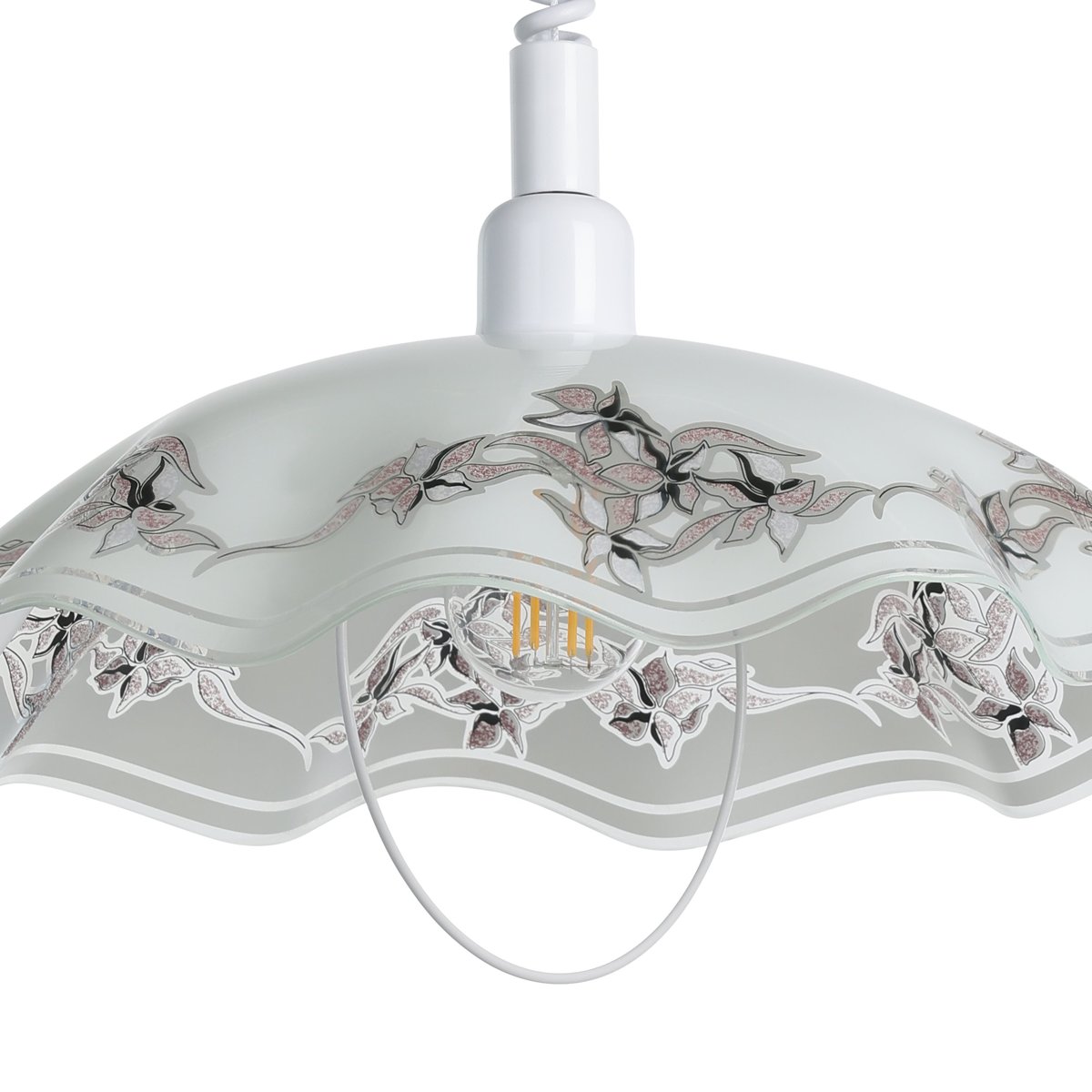Eglo "Ветро"підвіс 1Х100w E27 білий квіти Egl