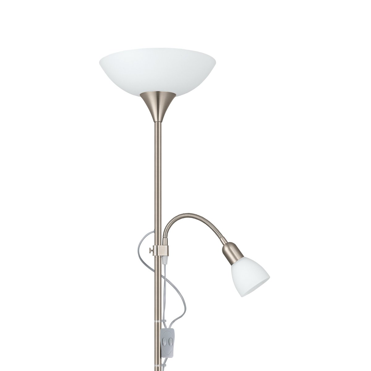 Eglo "Ап 2"торшер 1*60W E27/1*25WE14 нікель-мат Eglo 13106