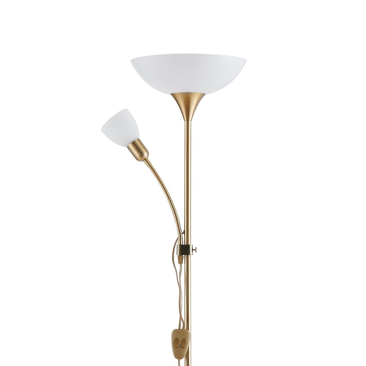 Eglo "Ап 2"торшер 1*60W E27/1*25WE14 латунь EGLO13234