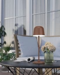 EGLO Світильник вуличний настільна лампа/1 5,5W LED чорний/білий "Маннера"
