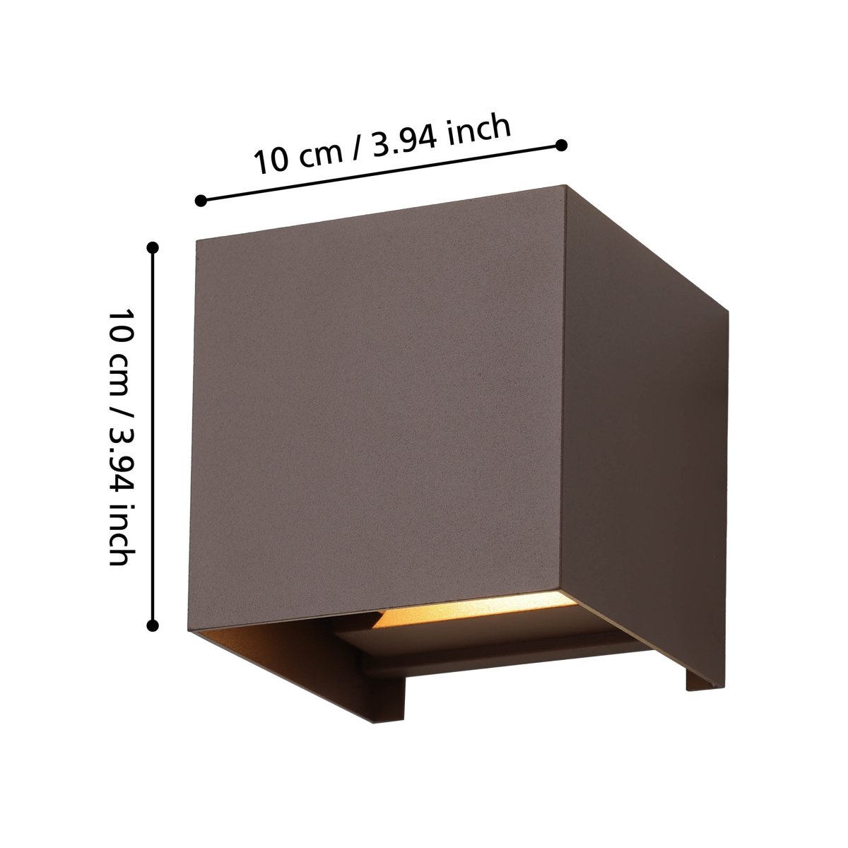 Eglo Бра вуличне/2 2,8W LED каштановий "Кальпіно 3"