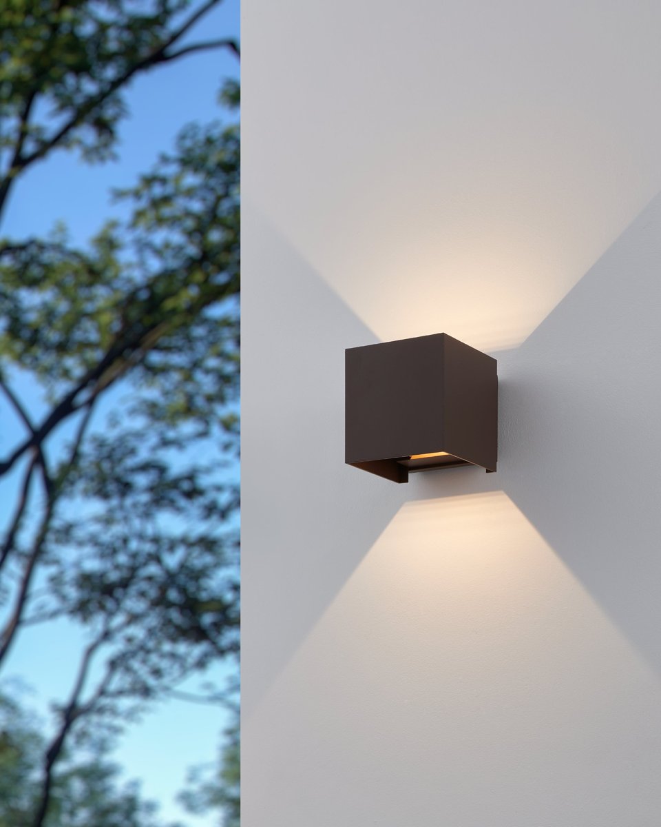 EGLO Бра вуличне/2 2,8W LED каштановий "Кальпіно 3"
