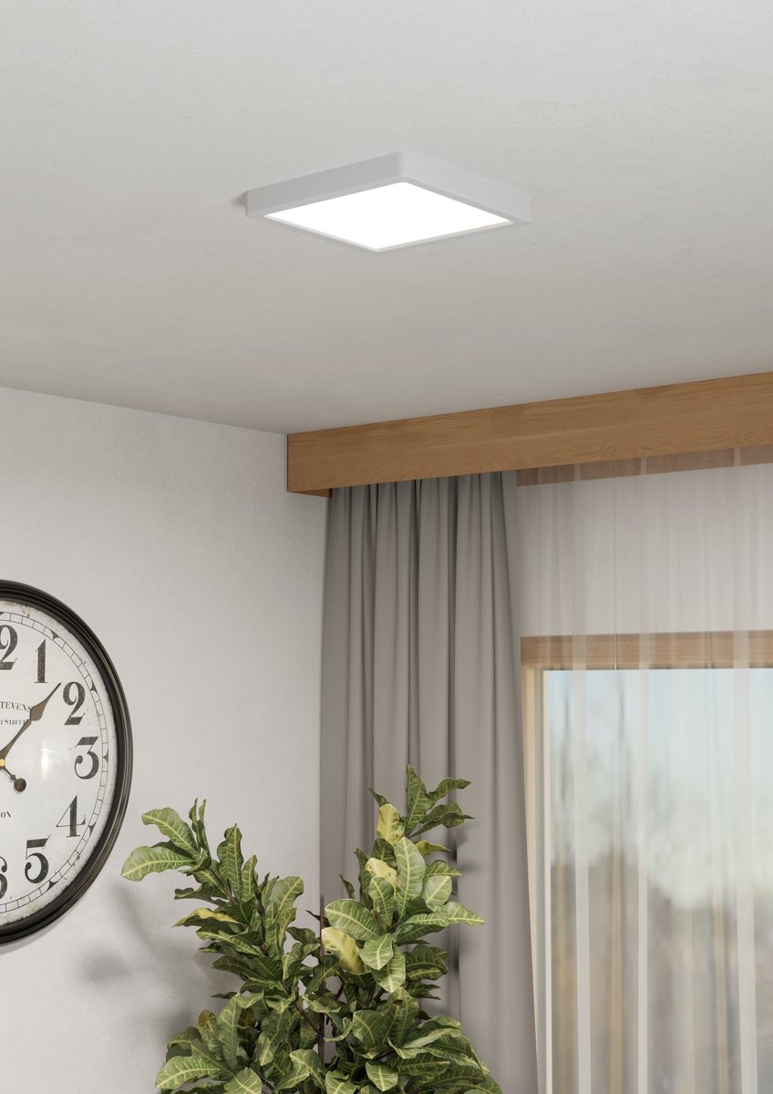 Eglo Світильник стельовий/1 10,5W LED RGB/CCT 220х220 білий "Фуева 6-З"