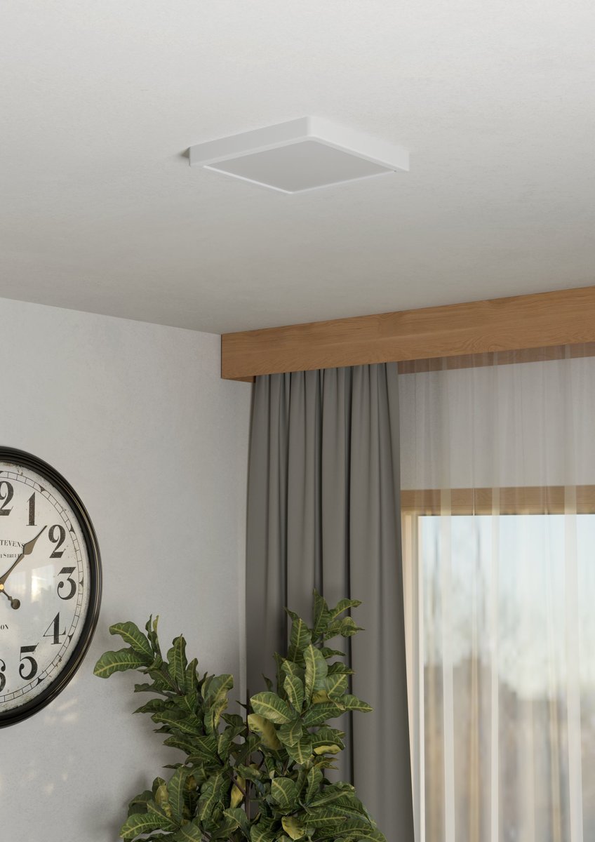 Eglo Світильник стельовий/1 10,5W LED RGB/CCT 220х220 білий "Фуева 6-З"