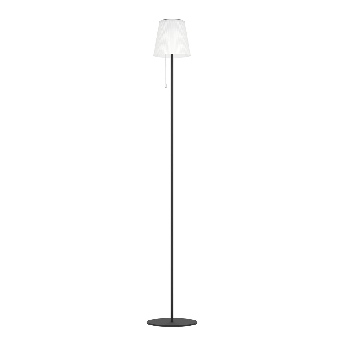 Eglo Торшер вуличний/1 2,3W LED солярний з вимикачем чорний/білий "Скордіано-Л"
