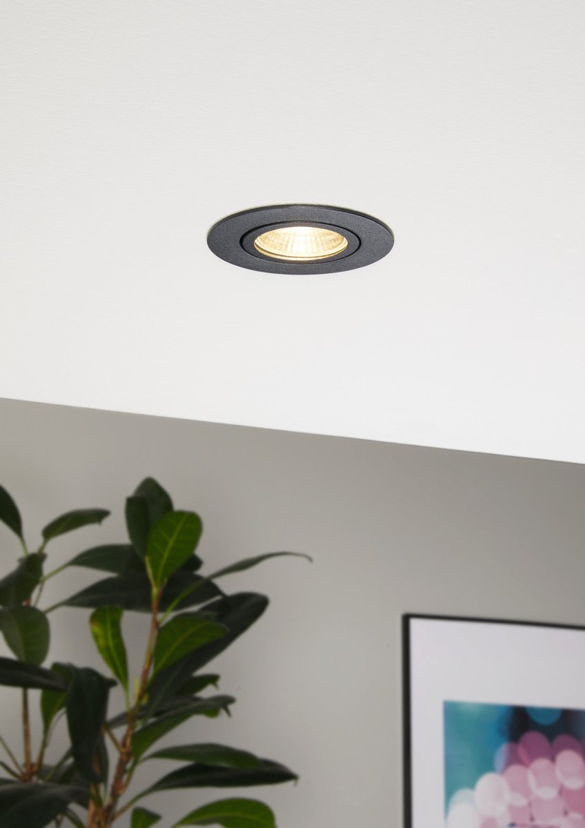 Eglo Світильник вбудований/1 6W LED чорний 2700К "Салісето"
