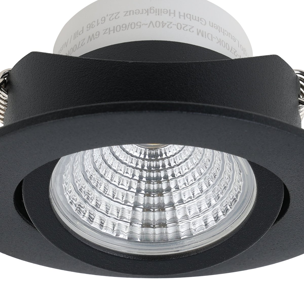 Eglo Світильник вбудований/1 6W LED чорний 2700К "Салісето"