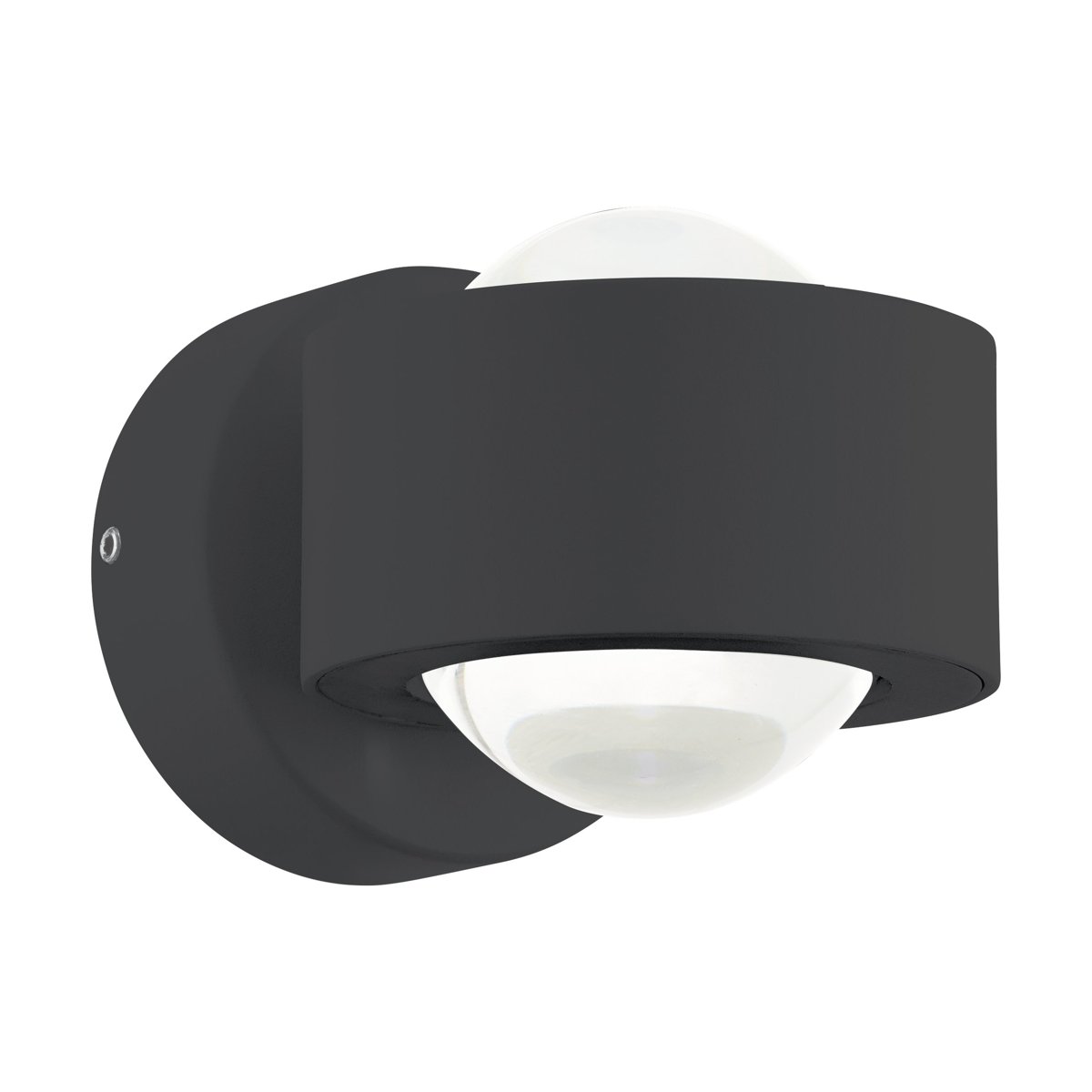 Eglo Бра вуличне/2 2W LED 3000K антрацит/прозорий "Тревіоло"