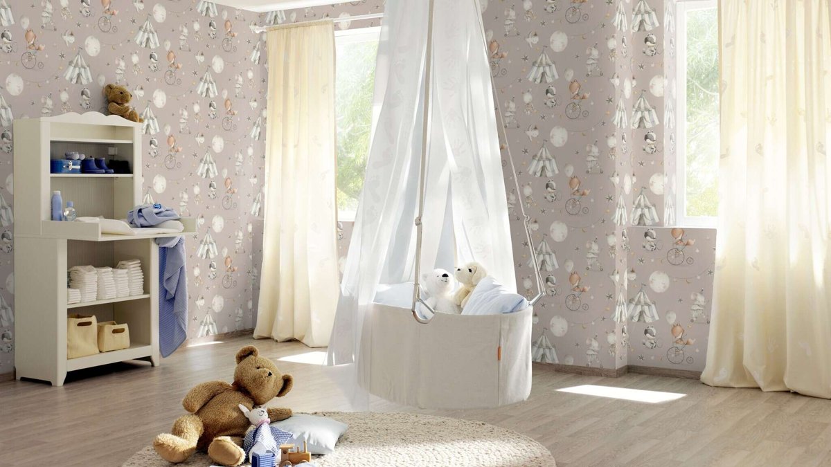 Шпалери Rasch Kids World 2 301939 в інтер'єрі