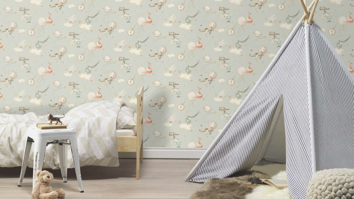 Шпалери Rasch Kids World 2 302226 в інтер'єрі